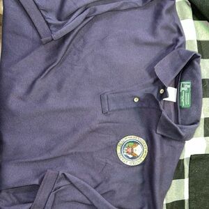 President of the United States size XL Navy Blue Polo Shirt embroidered